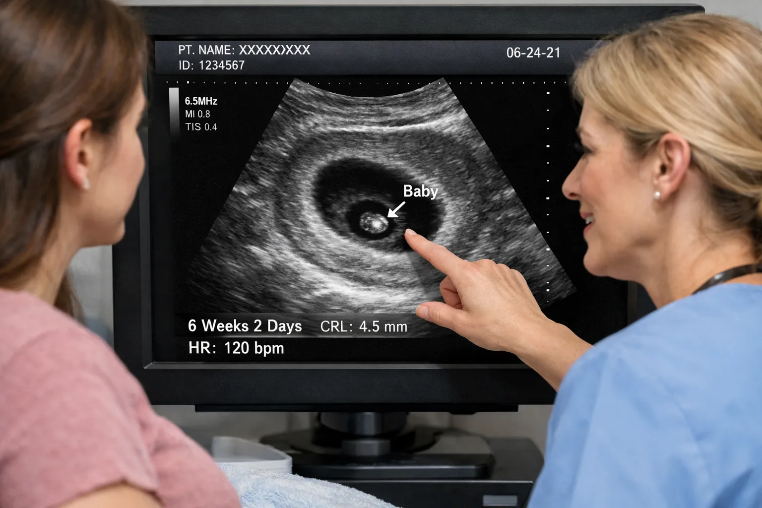 Dating Scan / Viability Scan – (Around 6-12 Weeks)
